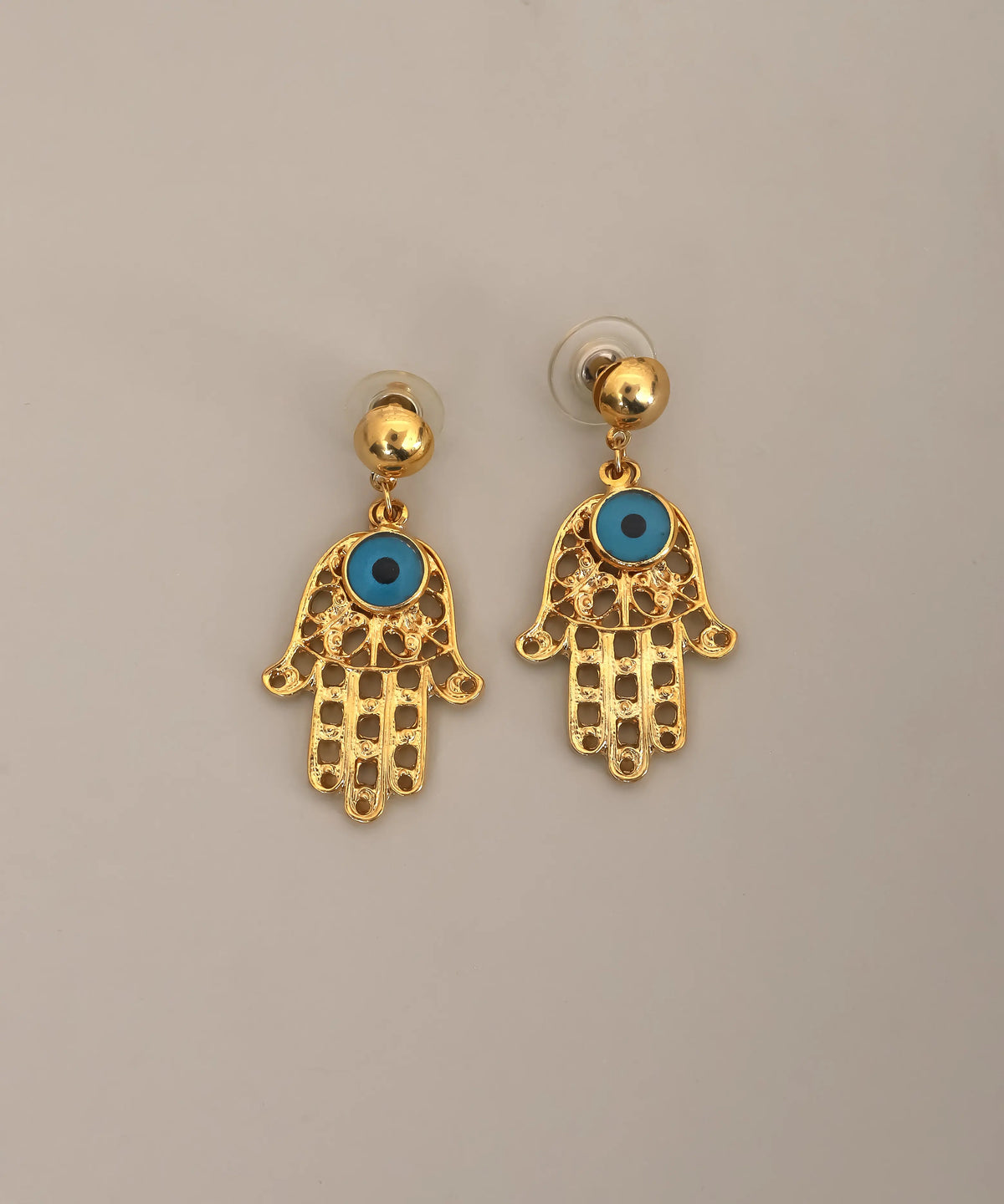 Evil Eye Hamsa Hand Earrings