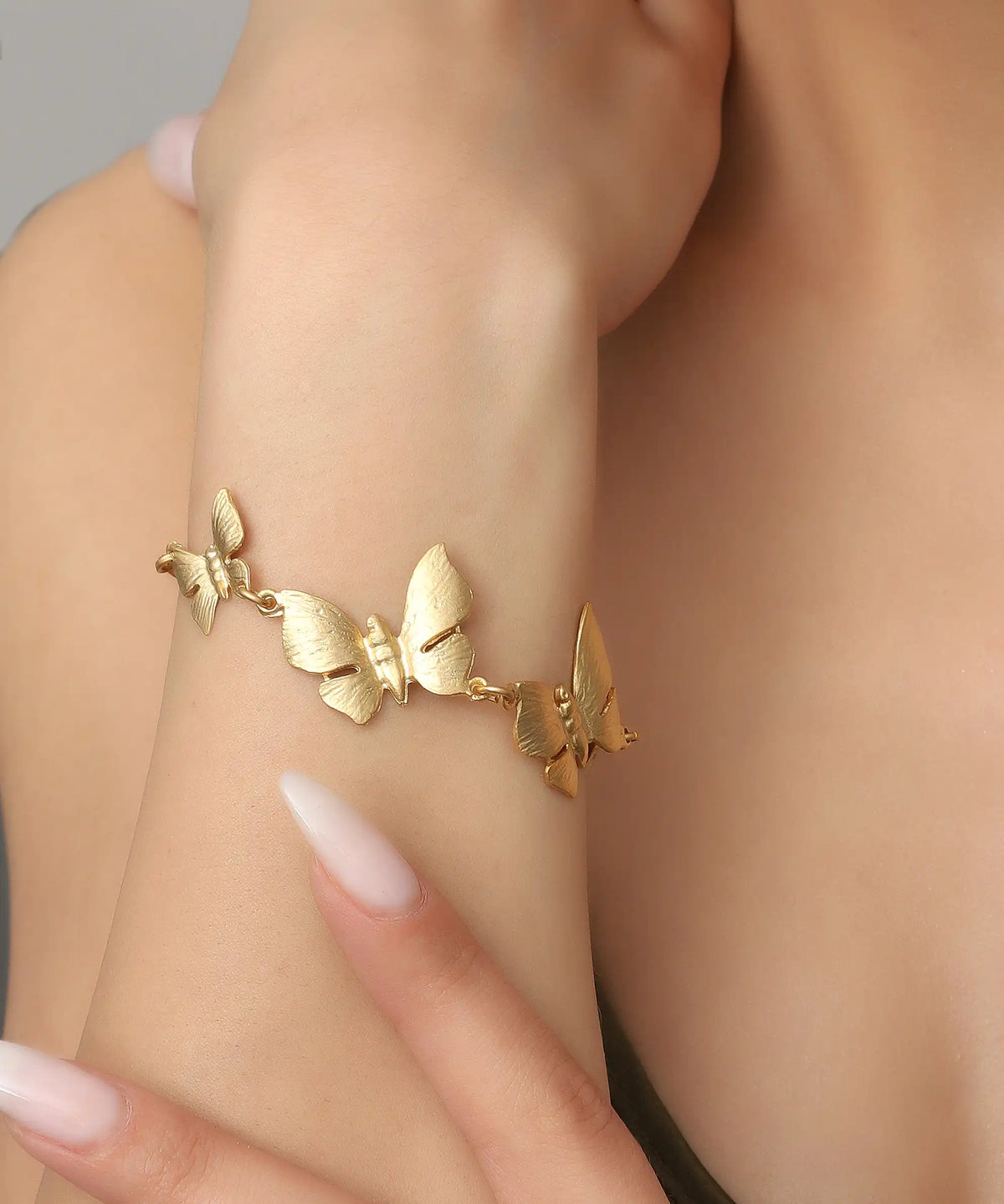 Gold Butterfly Link Bracelet