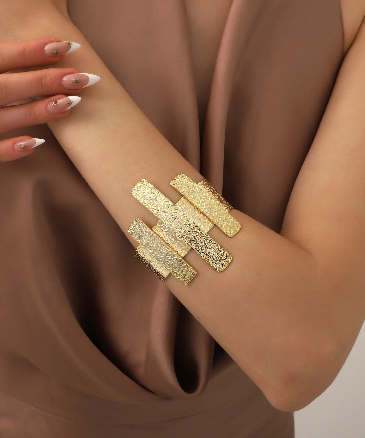 Gold Plated Geometric Bracelet