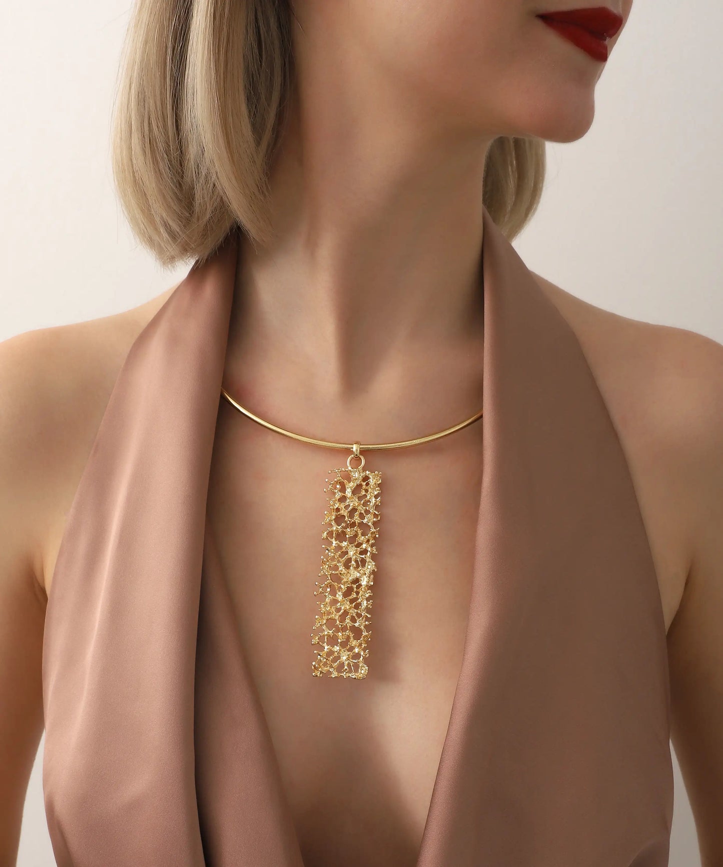 Gold Plated Choker Necklace