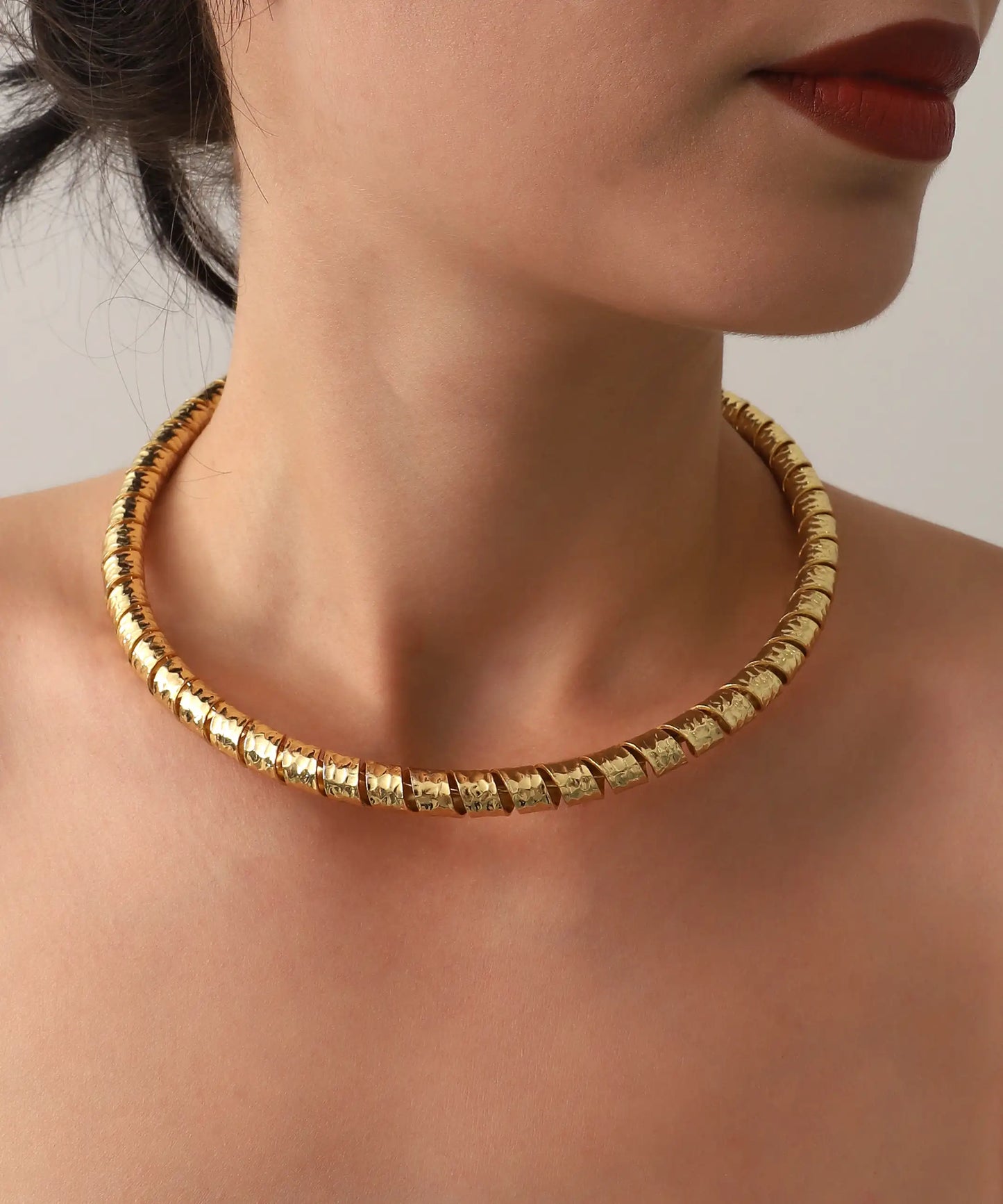 Gold Plated Choker Necklace