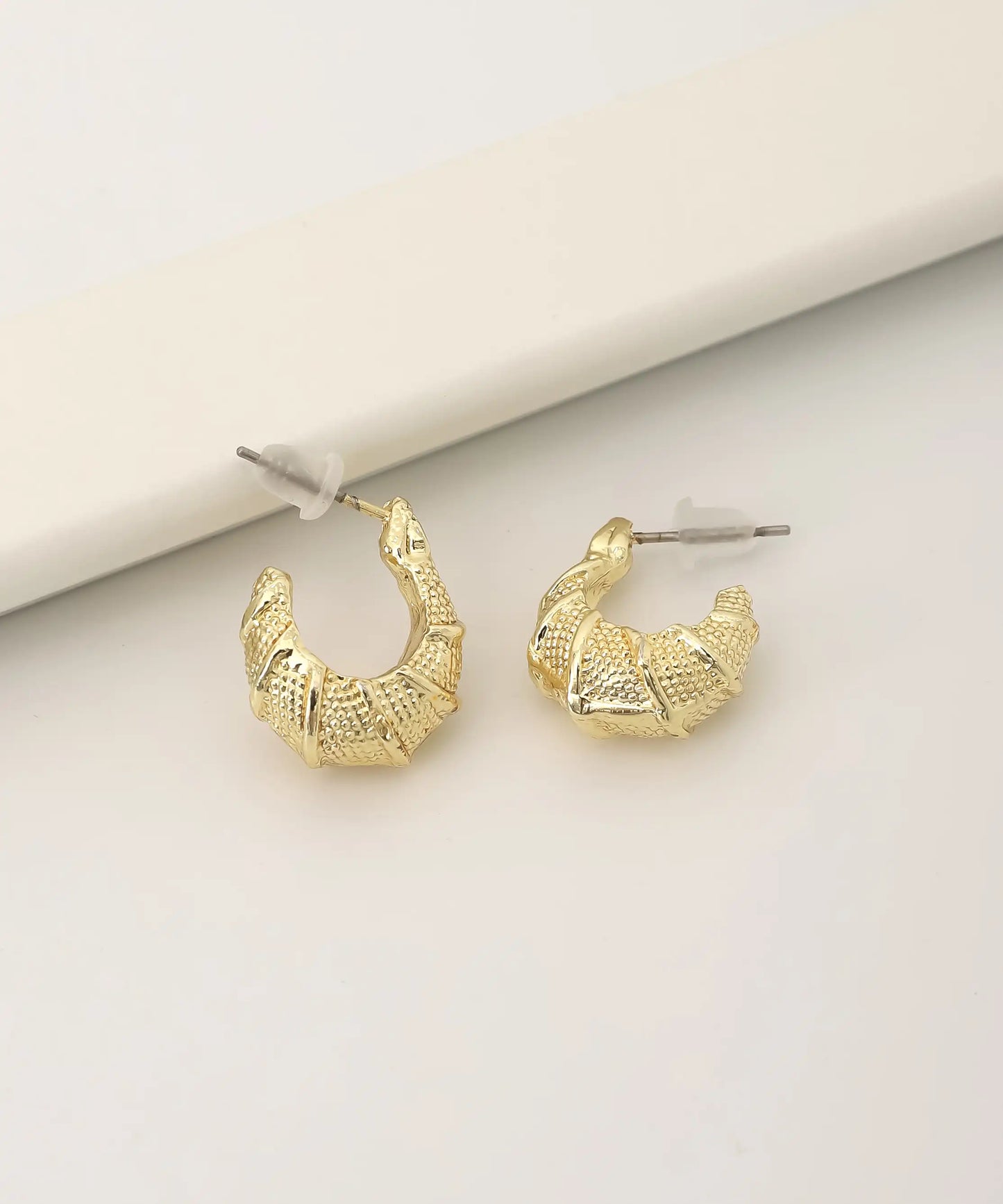 Gold Plated Circle Earrings