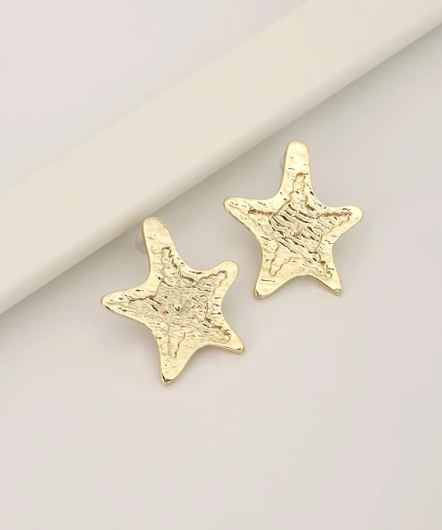 Gold Plated Star Earrings