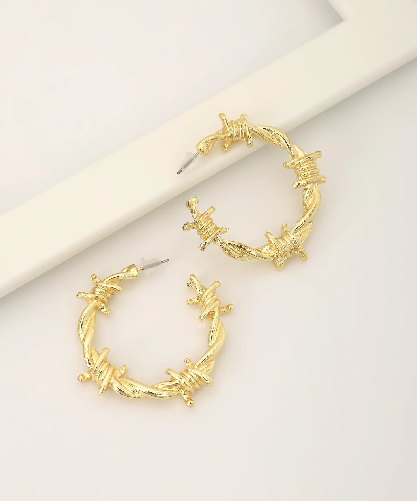 Gold Plated Wire Earrings