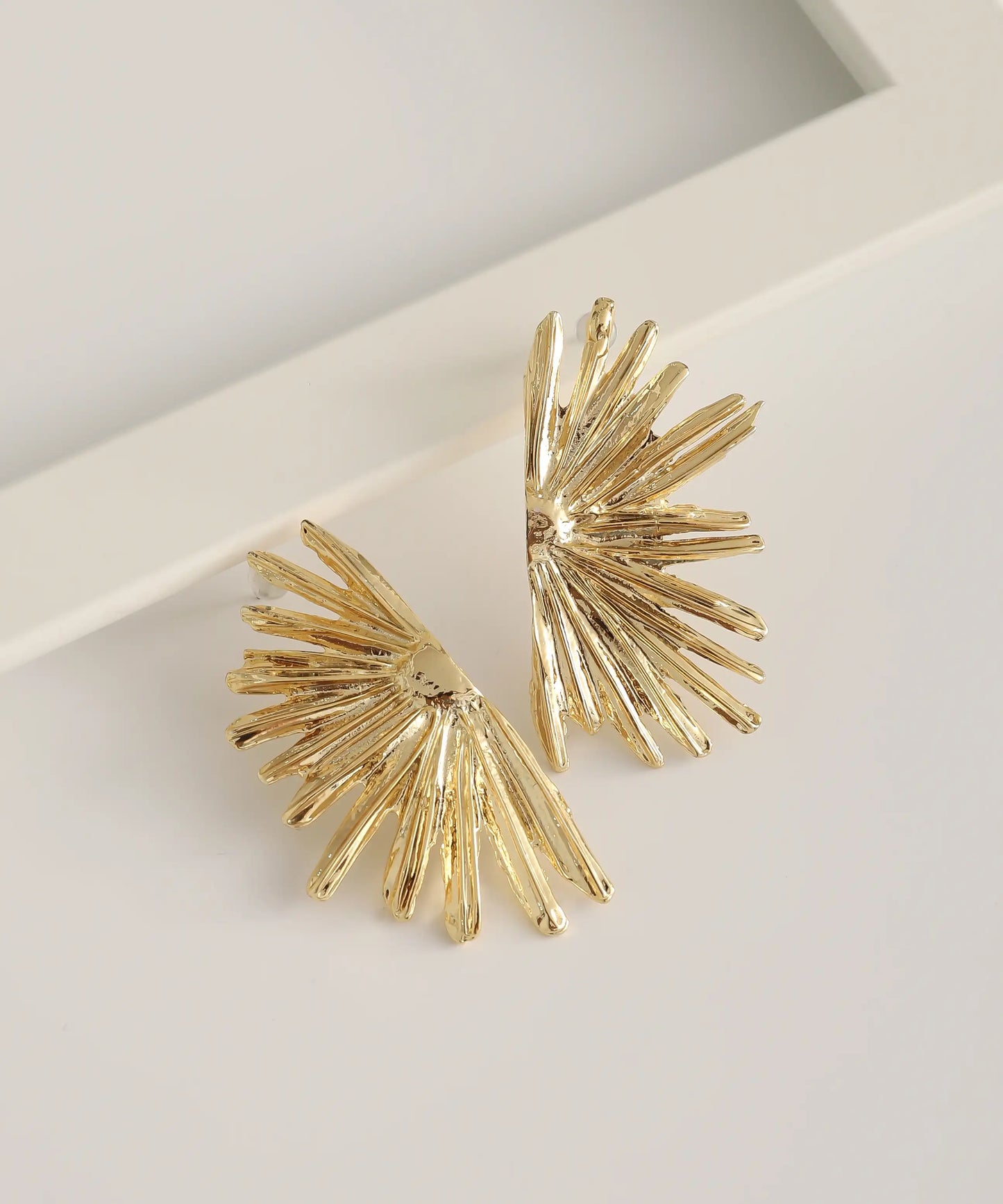 Gold Plated Flower Earrings