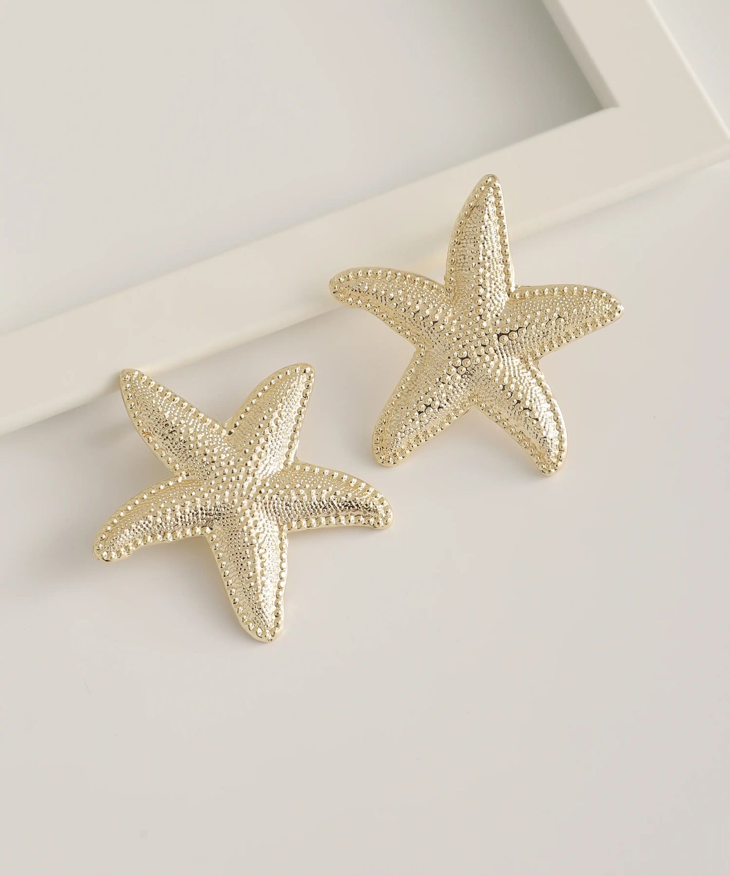 Gold Plated Starfish Earrings