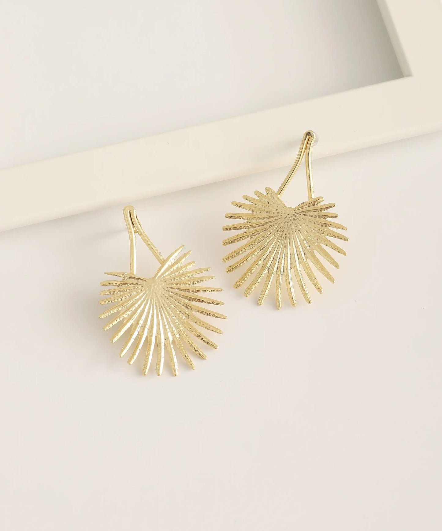 Gold Plated Abstract Earrings
