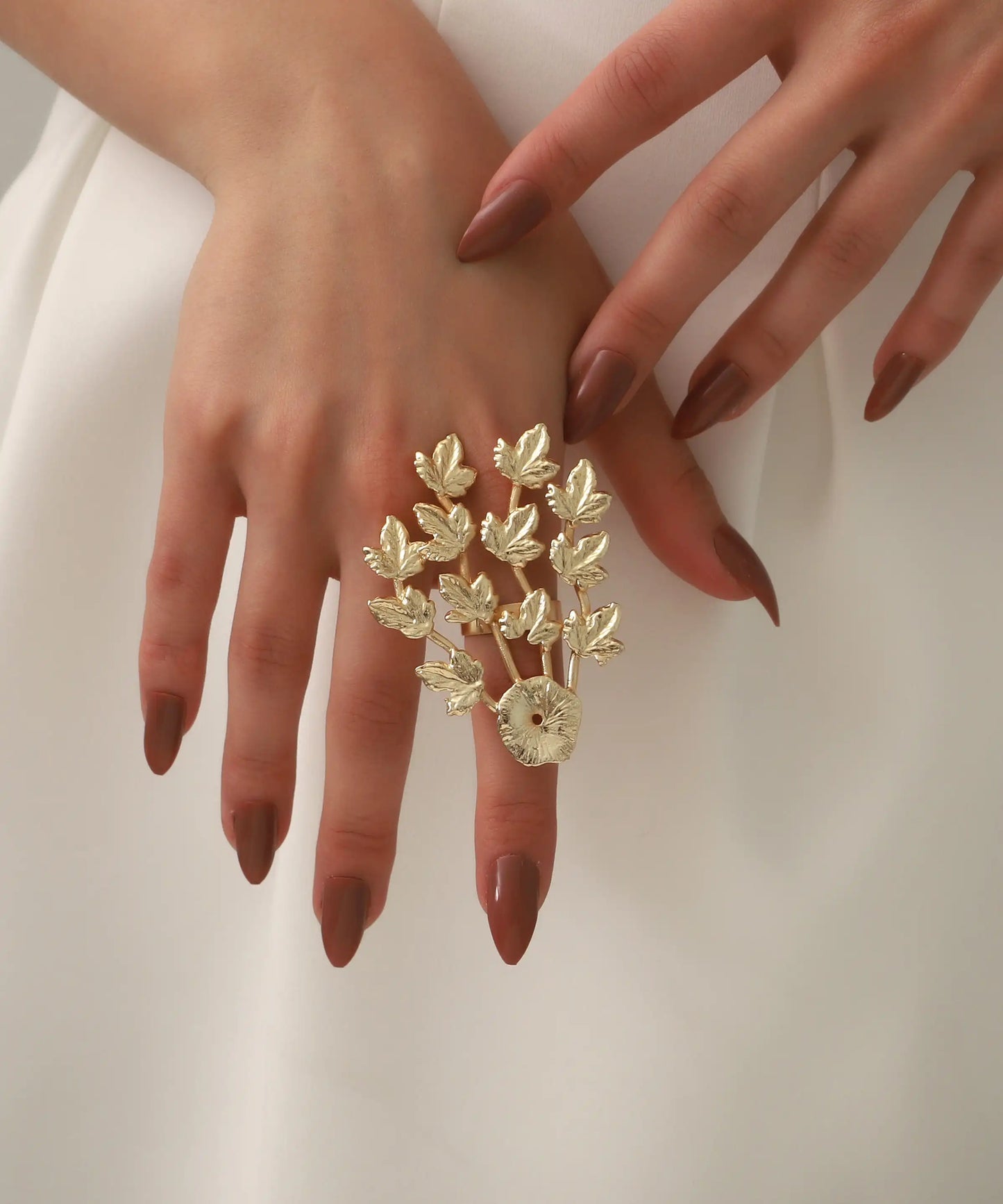Gold Plated Flower Ring