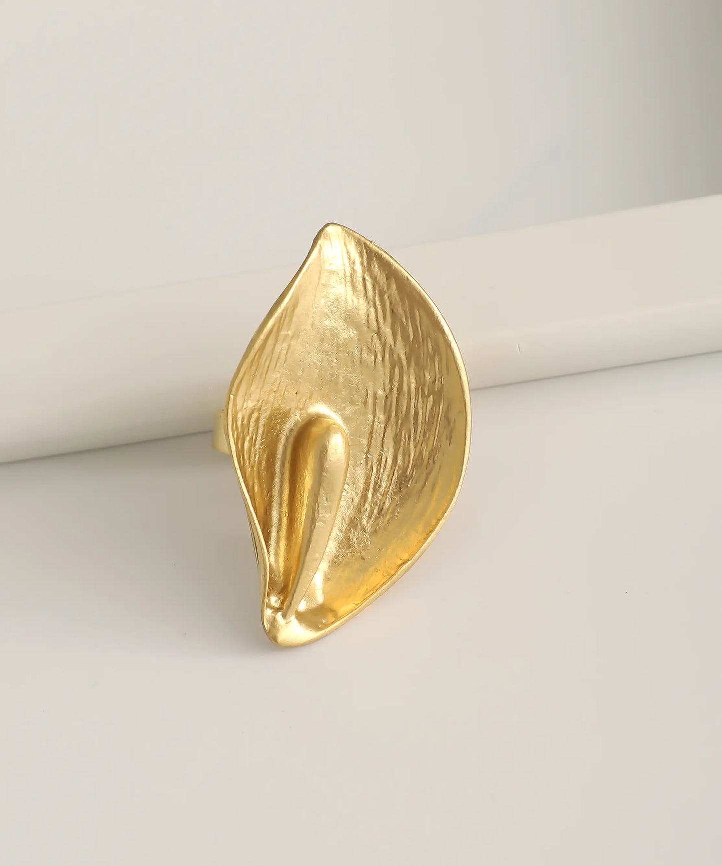 Gold Plated Flower Ring