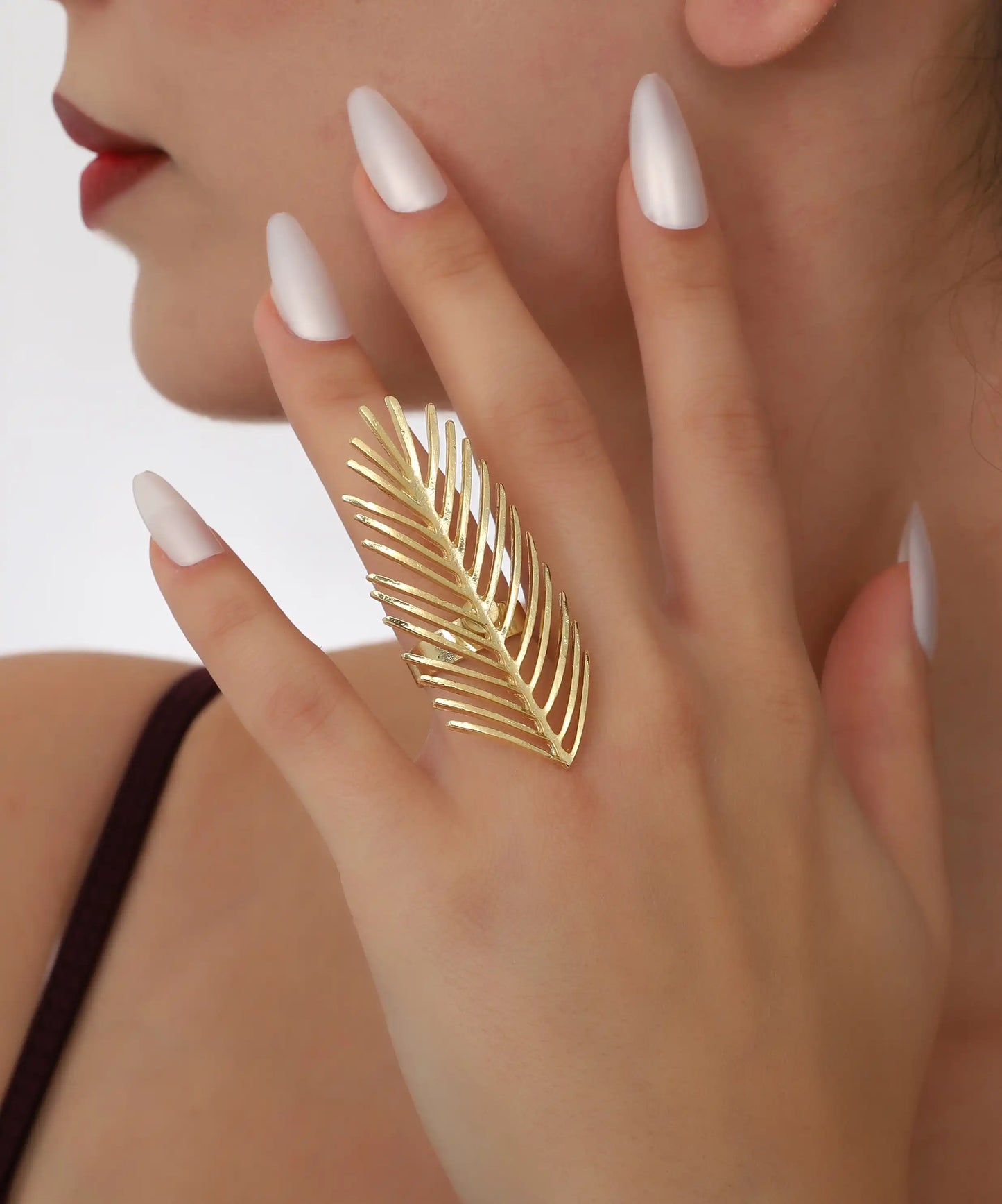 Gold Leaf Statement Ring