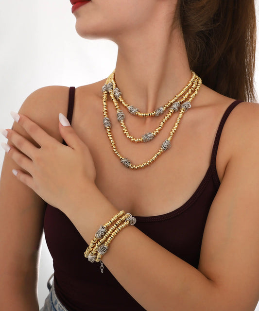 Gold Turquoise Beaded Delicate Bracelet