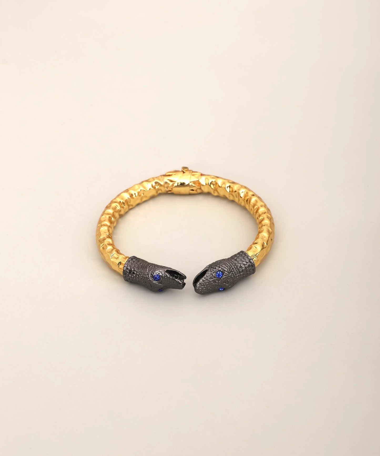 Snake Head Open Cuff Bracelet