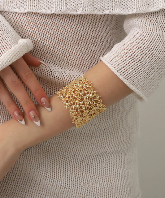 Gold Plated Cuff Bracelet