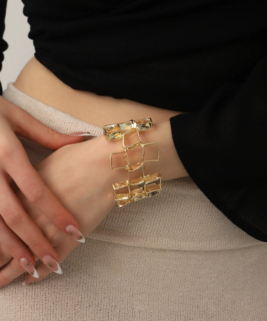 Gold Plated Geometric Bracelet
