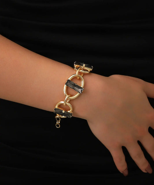 Gold Plated Stone Bracelet