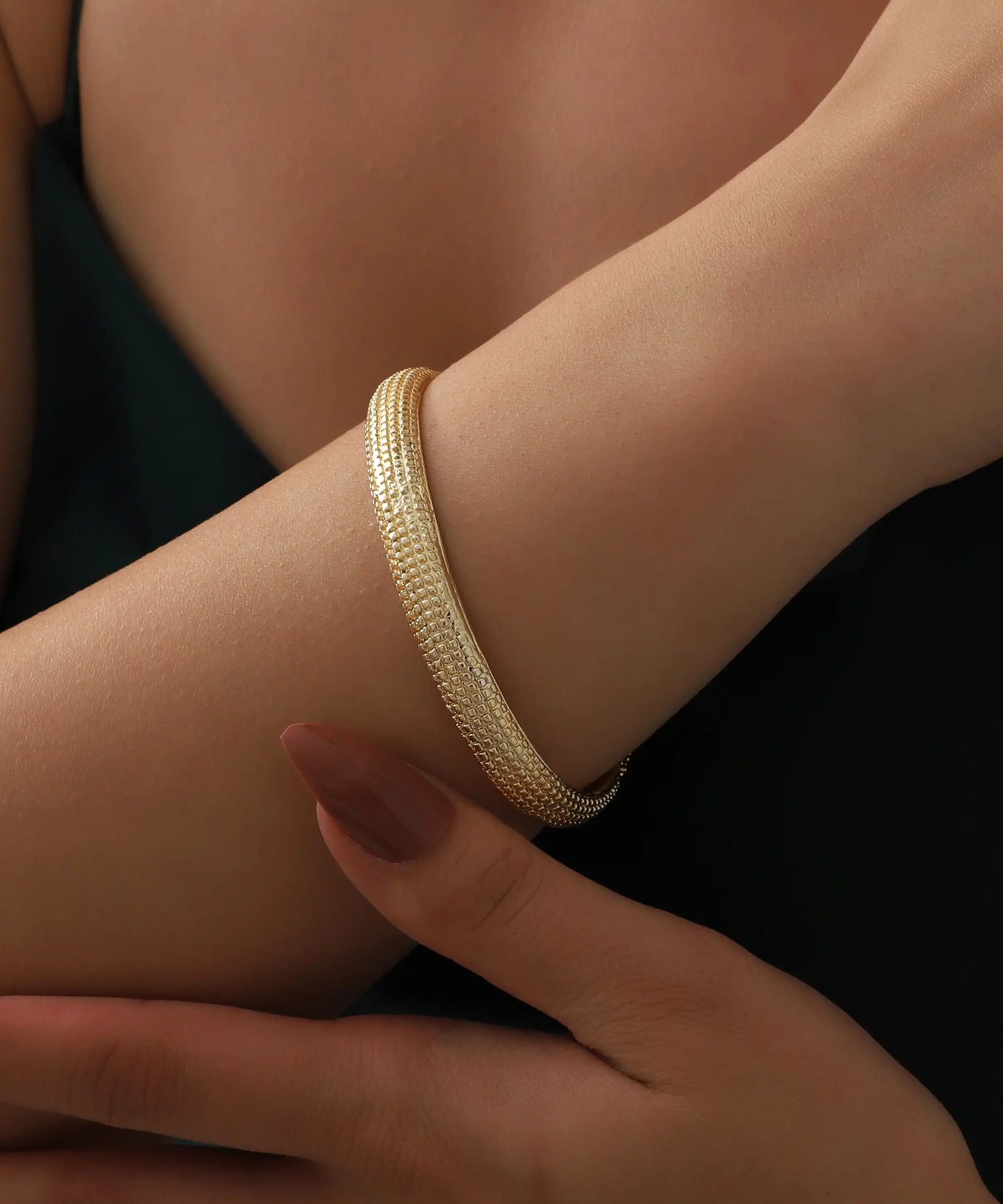 Gold Plated Cuff Bracelet