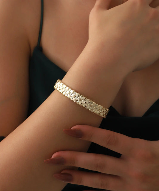 Gold Plated Cuff Bracelet