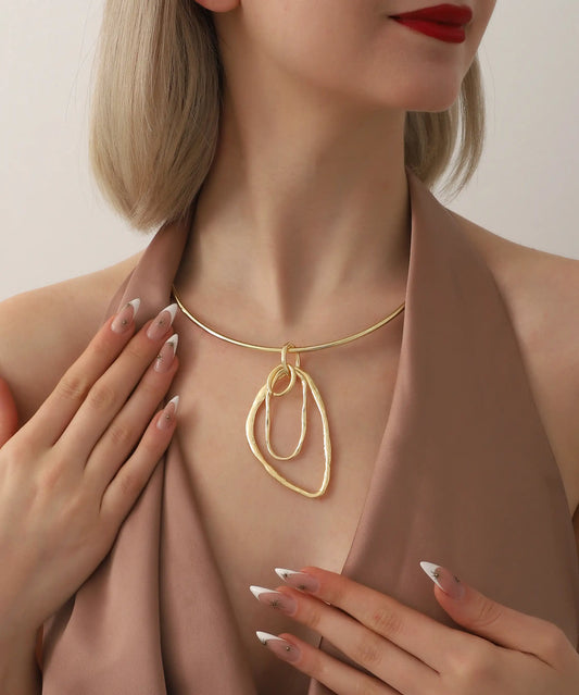 Gold Plated Choker Necklace