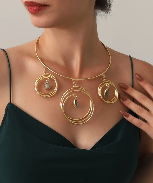 Gold Plated Tassel Necklace