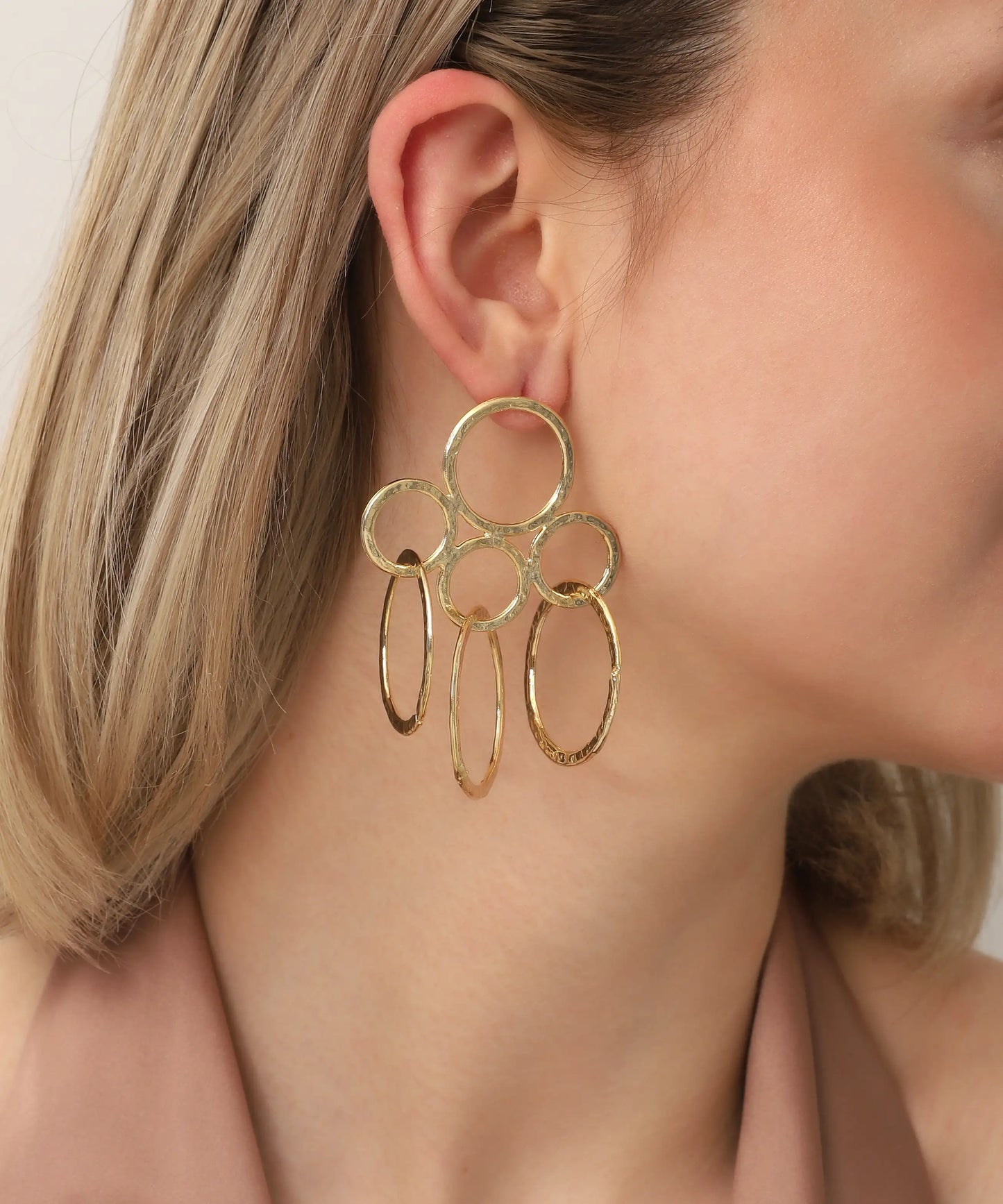 Gold Plated Dangle Earrings