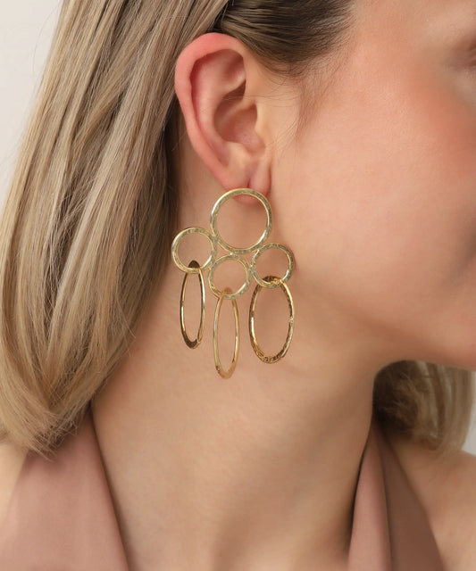 Gold Plated Dangle Earrings