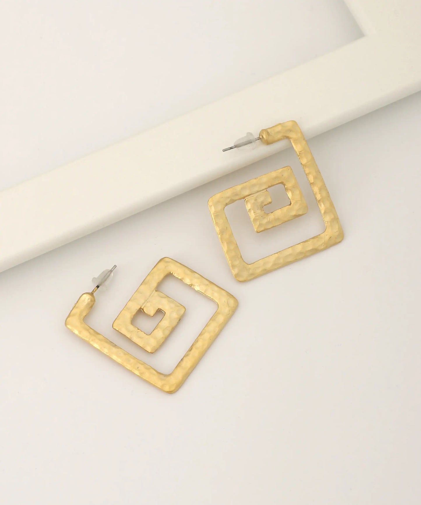 Gold Plated Geometric Earrings