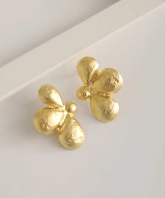Gold Plated Flower Earrings