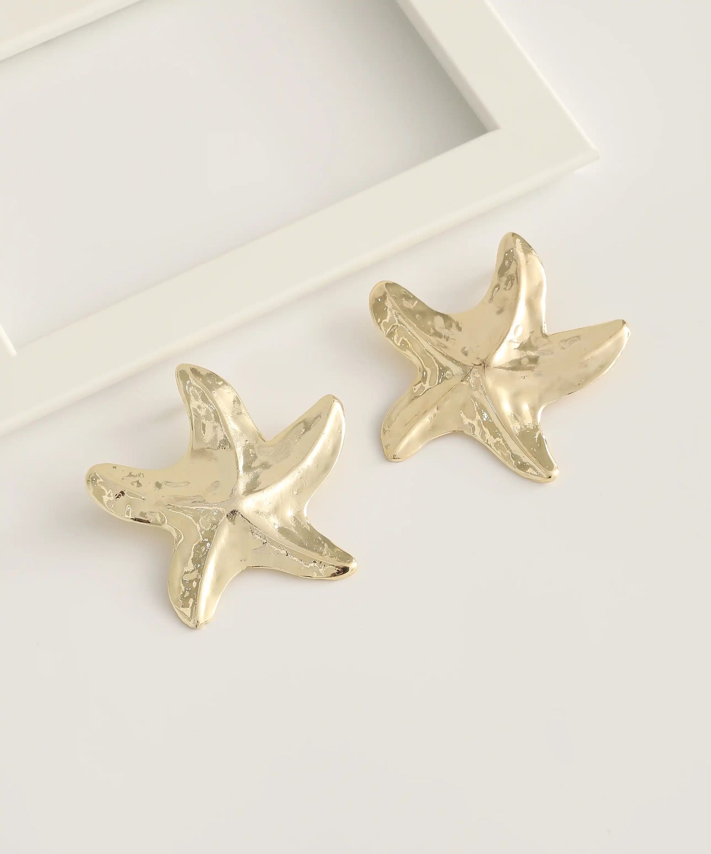 Gold Plated Starfish Earrings