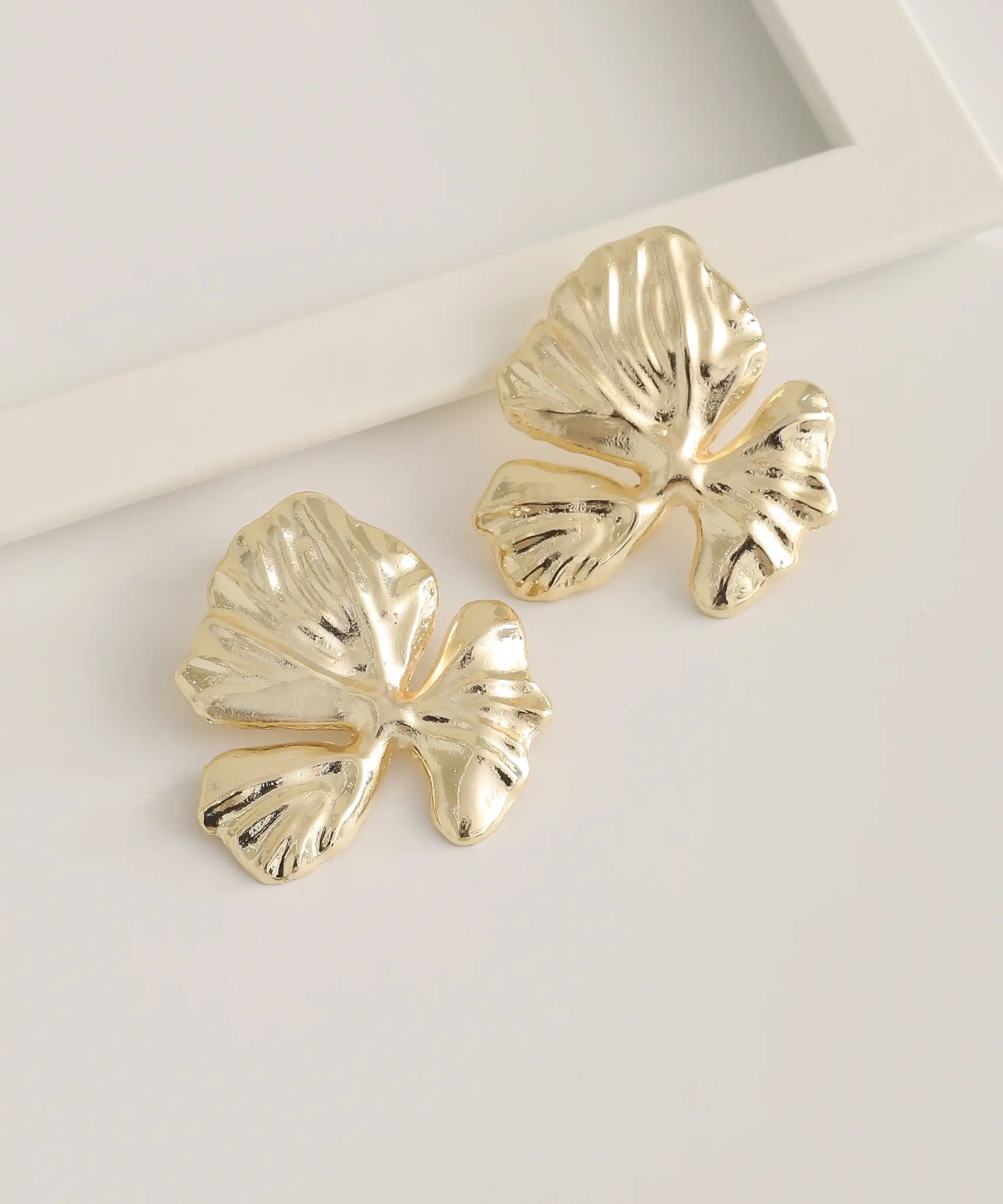 Gold Plated Clover Earrings