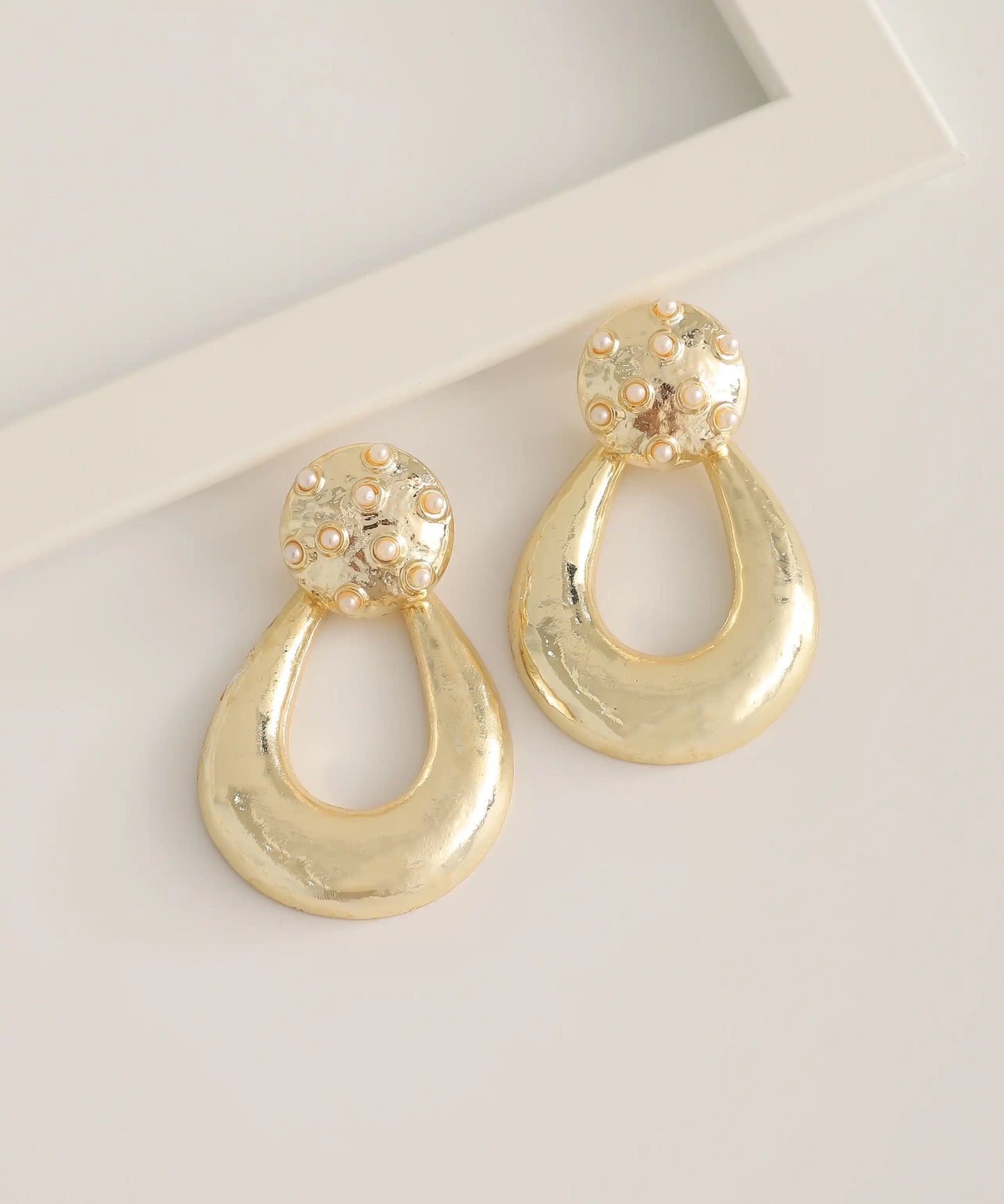Gold Plated Drop Earrings