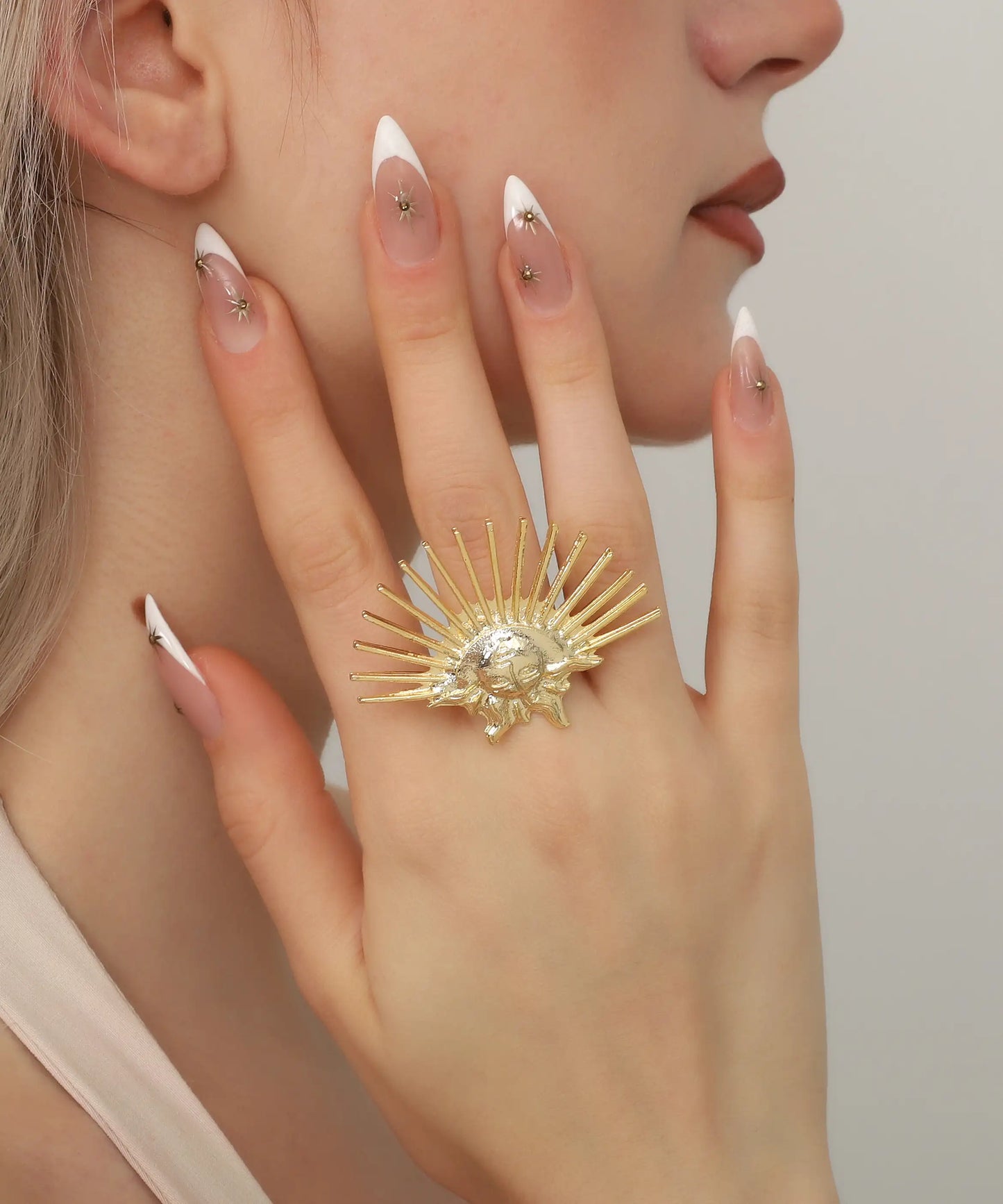 Gold Plated Sun Ring
