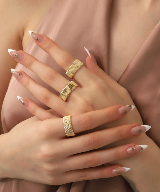 Gold Plated Ring Set