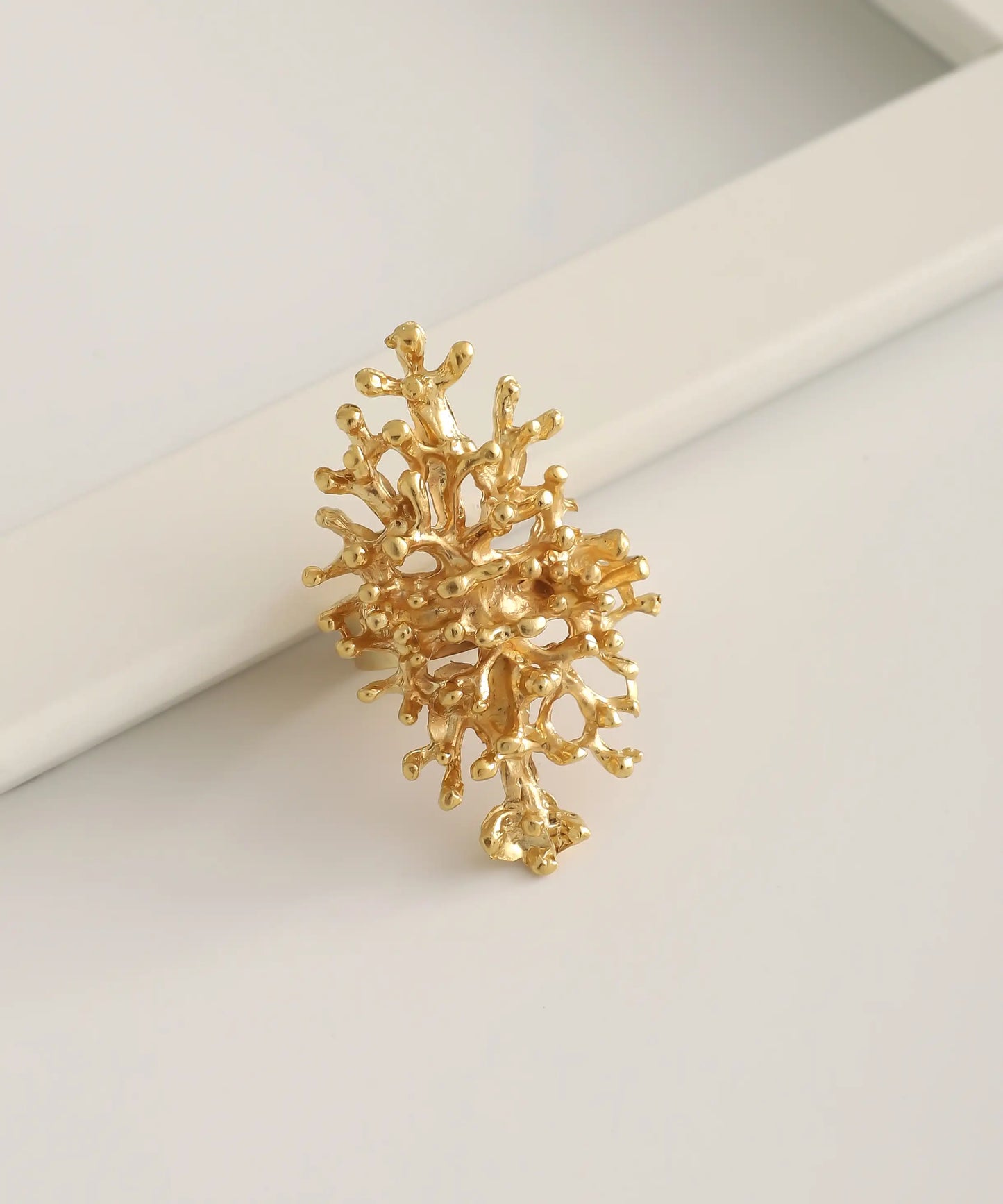 Gold Plated Abstract Ring